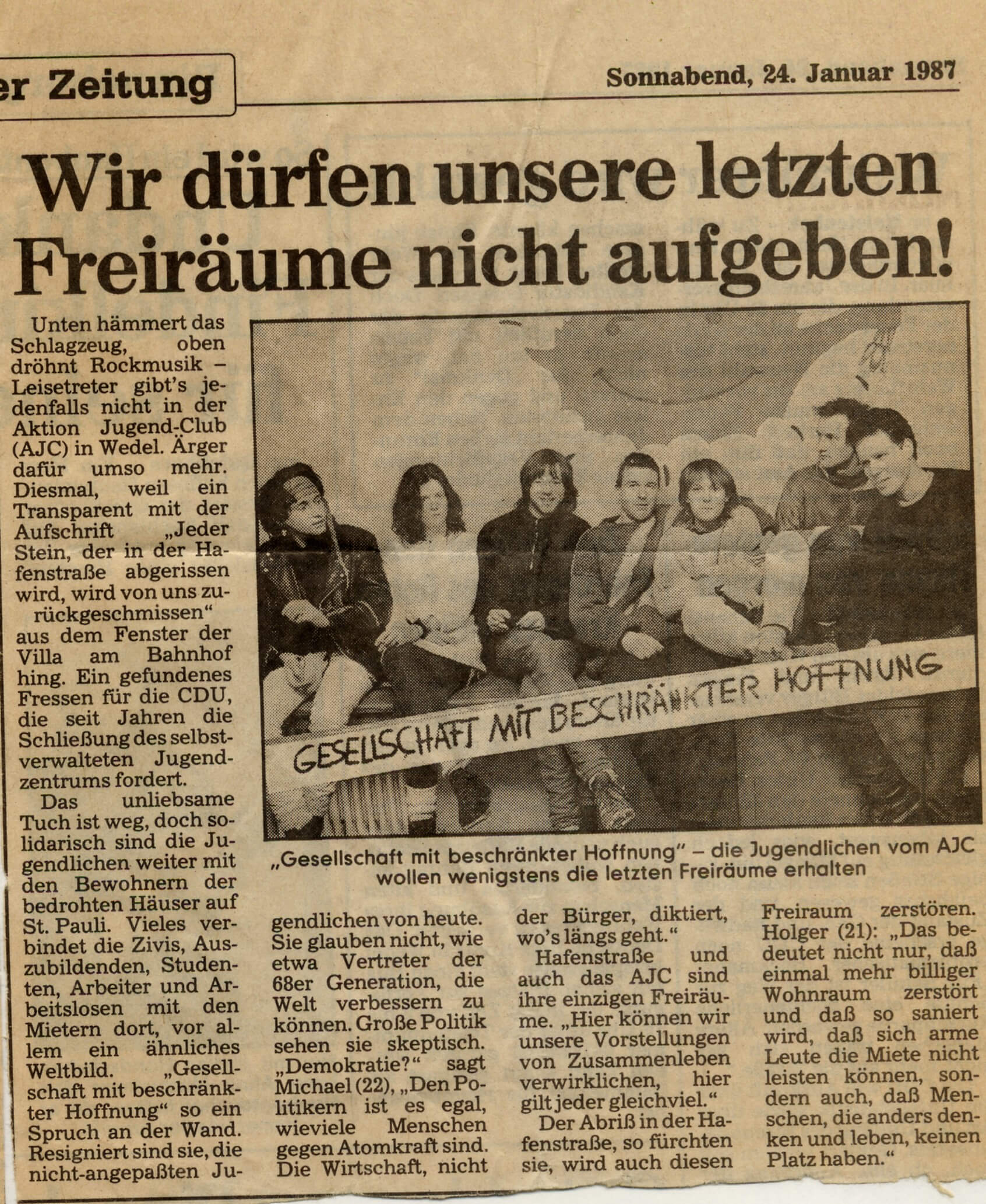 Zeitungsausschnitt